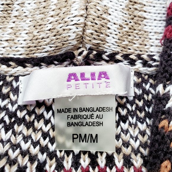 Vintage Aztec Tribal Toggle Tapestry Women's Jacket. Size Medium - Picture 3 of 10